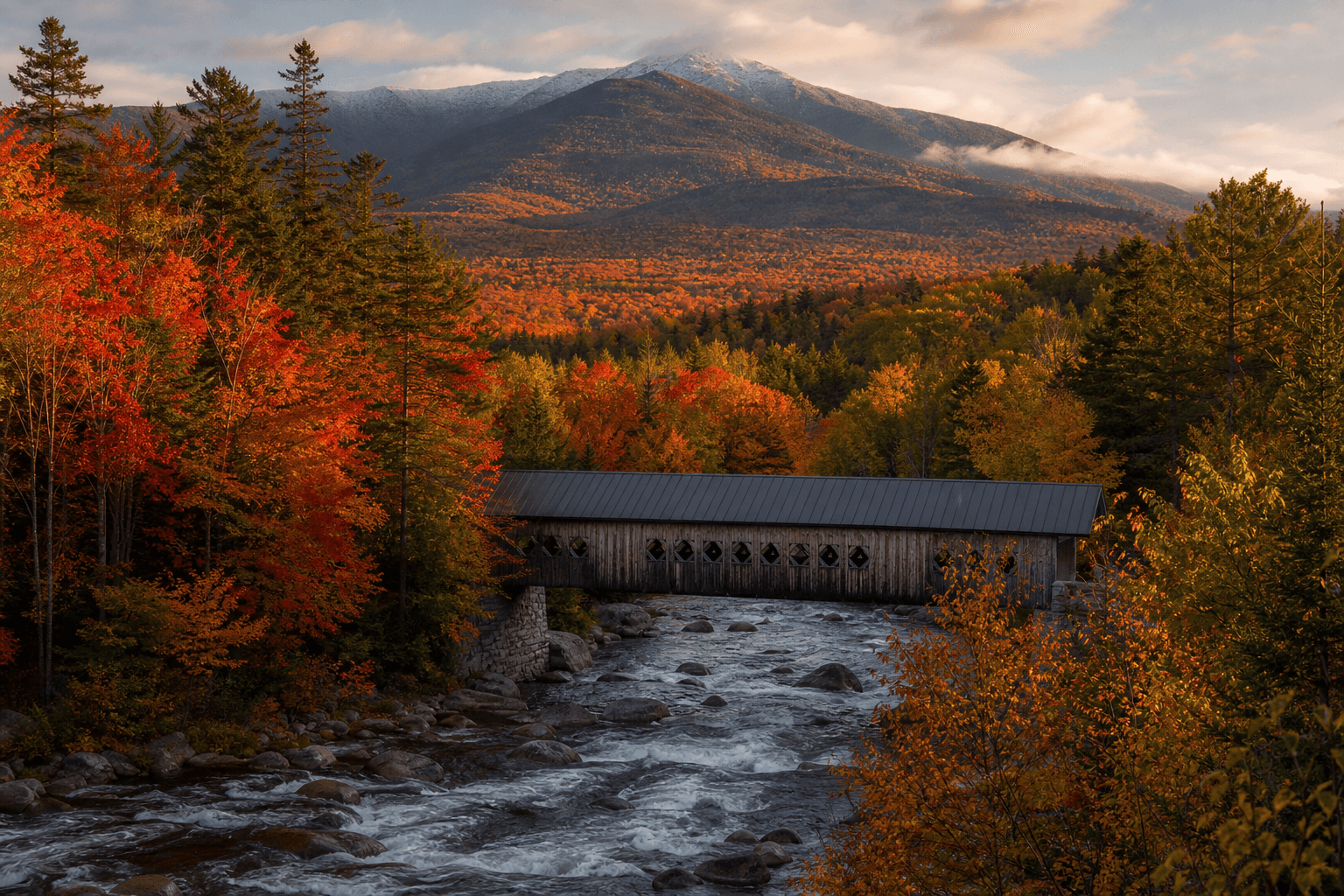 New Hampshire landscape — respectful healthcare imagery