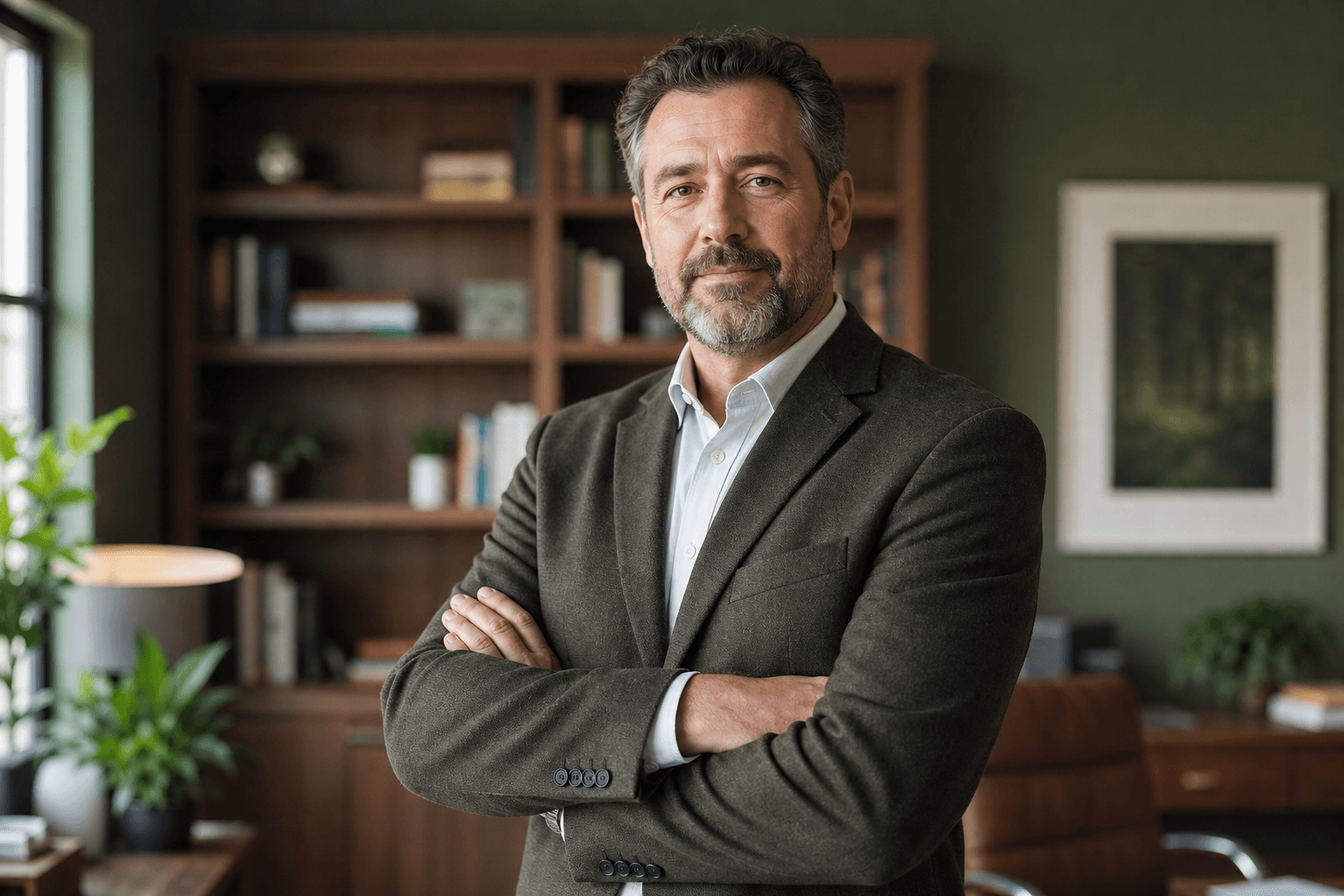 Professional interventionist in a counseling office setting