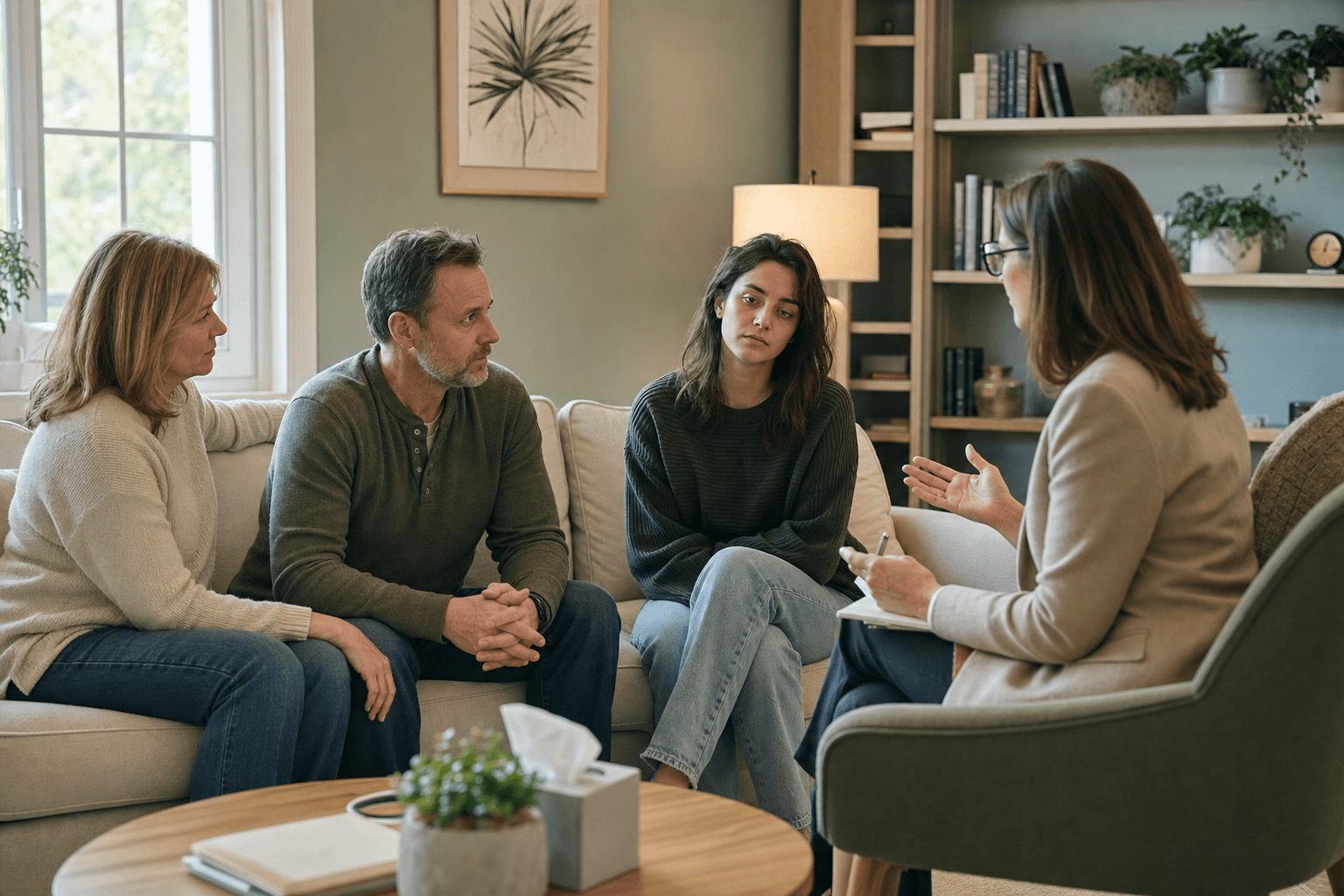 A family supporting someone with bipolar disorder