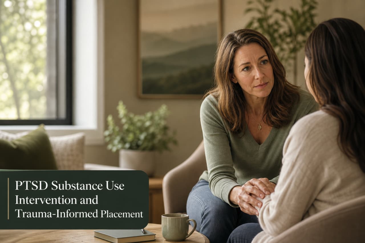 PTSD Substance Use Intervention and Trauma-Informed Placement
