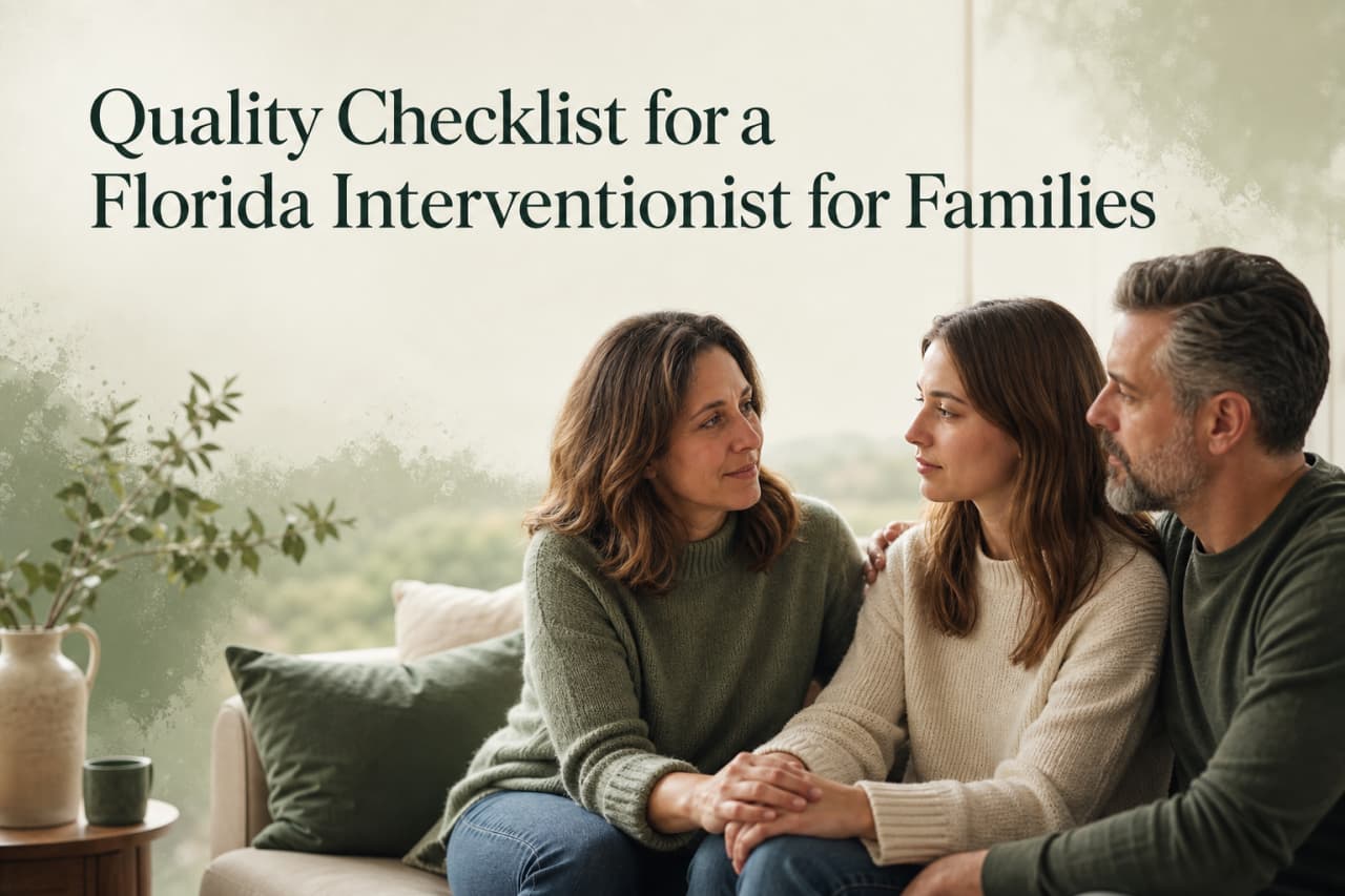 Quality Checklist for a Florida Interventionist for Families
