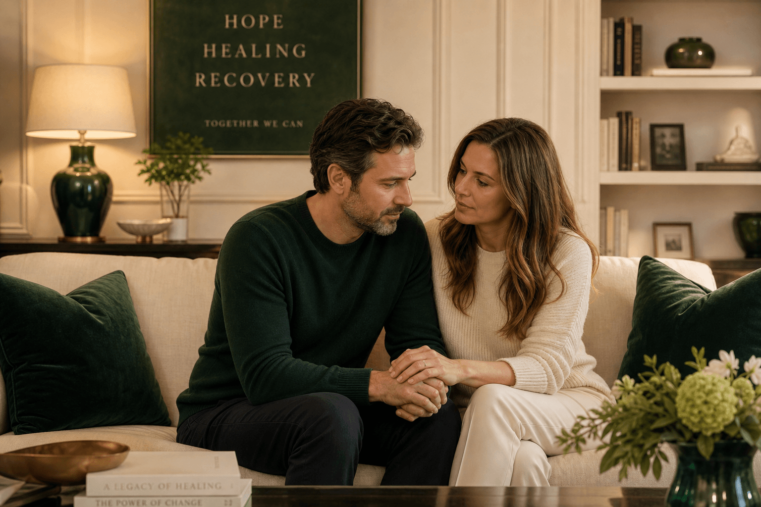 A couple supporting each other through cocaine addiction
