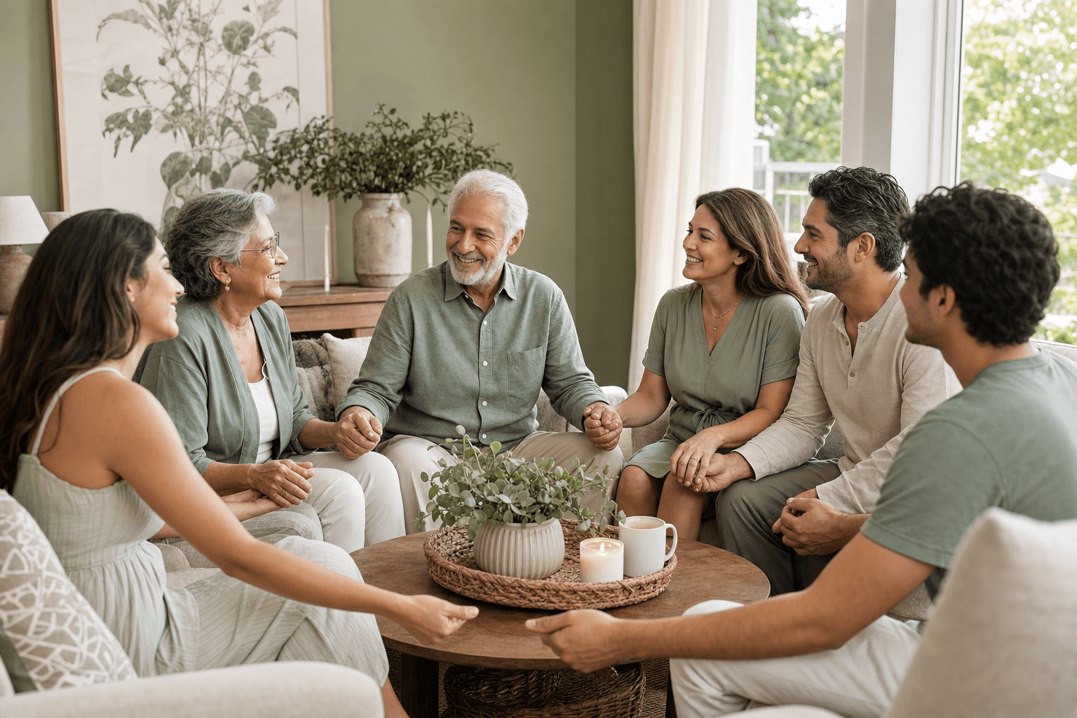 A family healing together after an intervention
