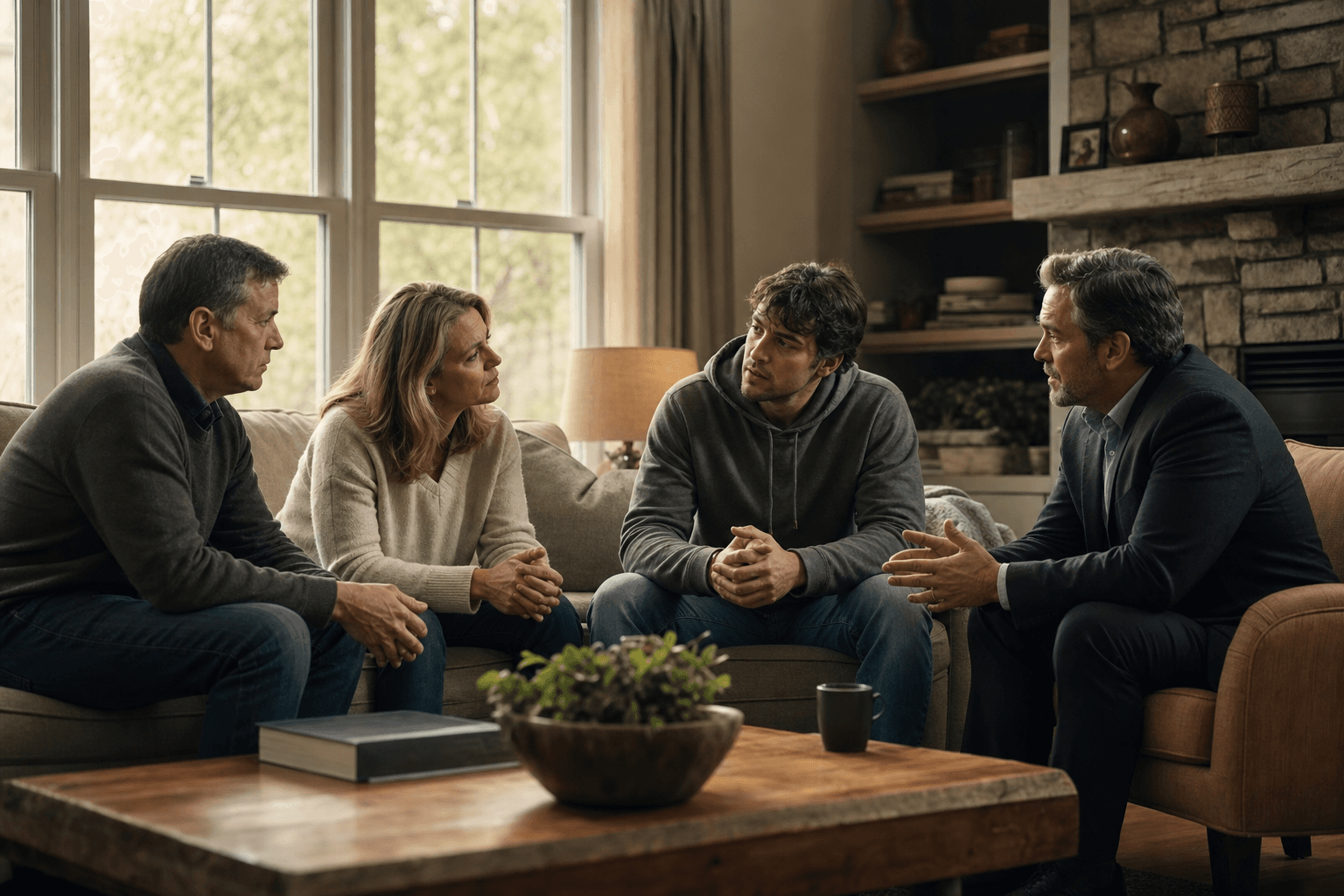 Family meeting with a certified interventionist in Missouri