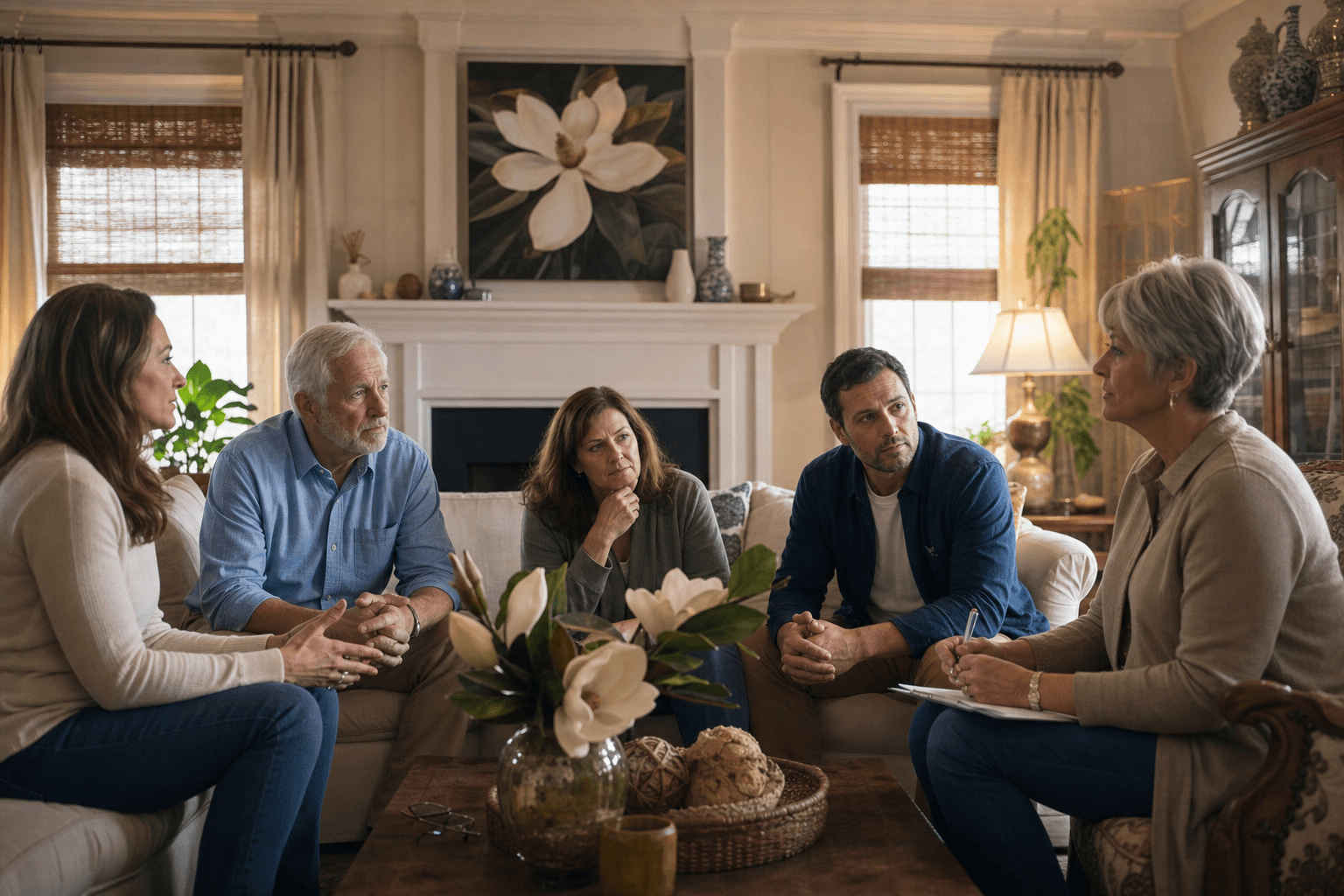 Family meeting with a certified interventionist in Mississippi