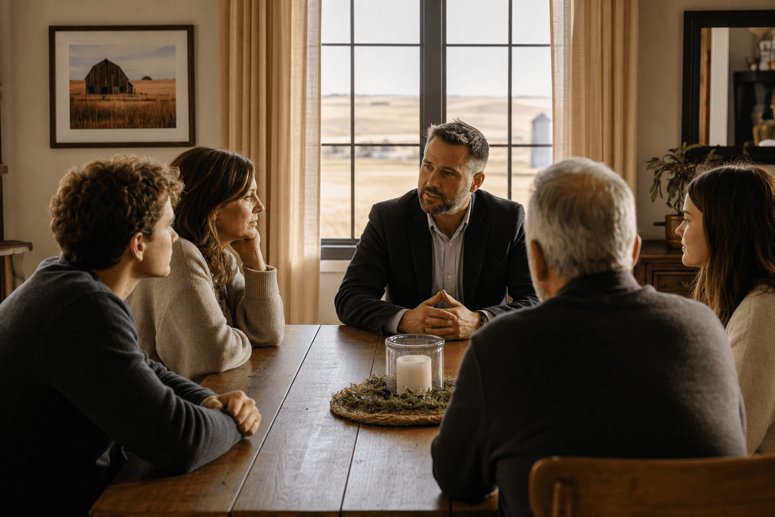 Family meeting with a certified interventionist in Nebraska