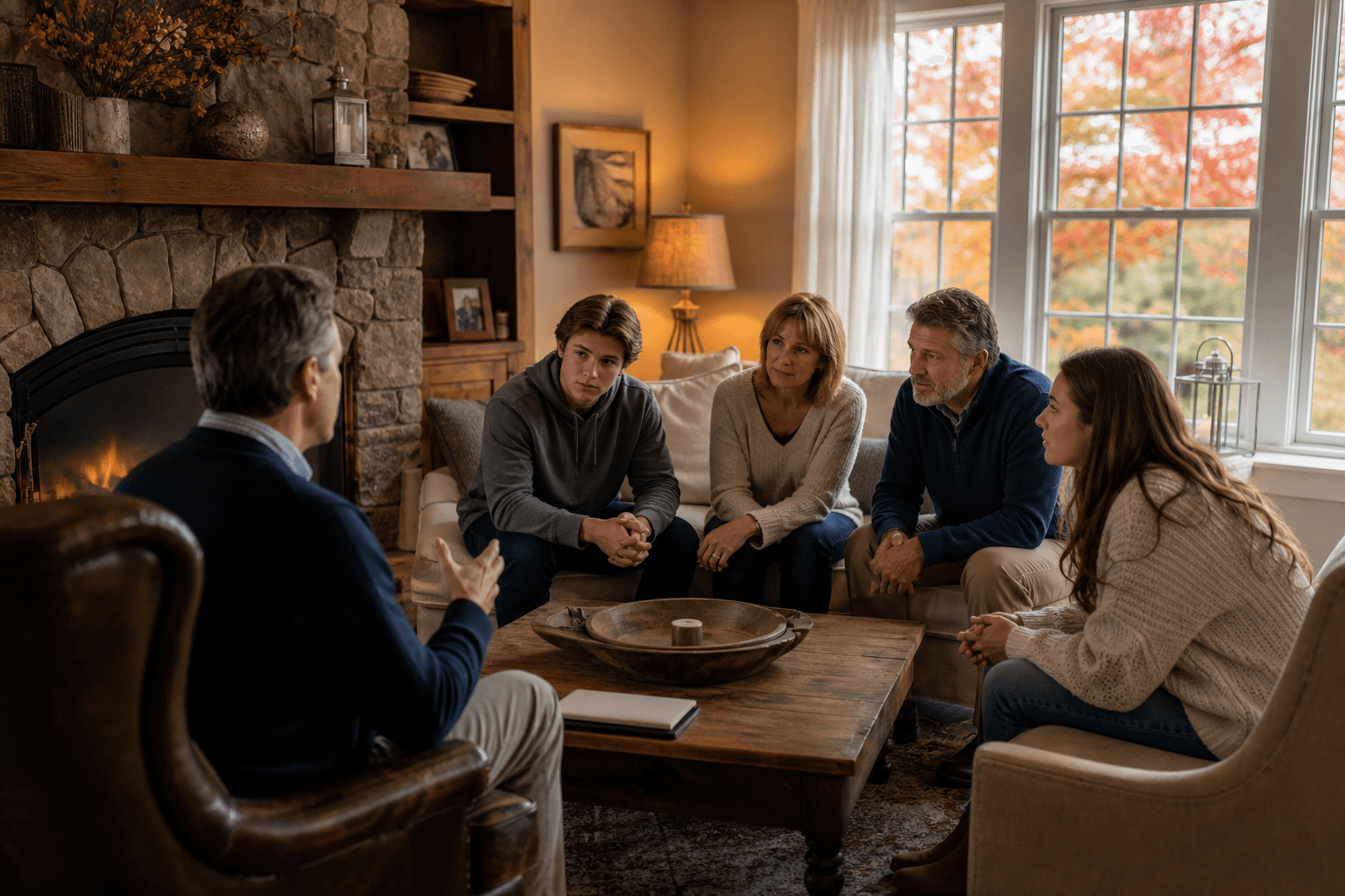 Family meeting with a certified interventionist in New Hampshire