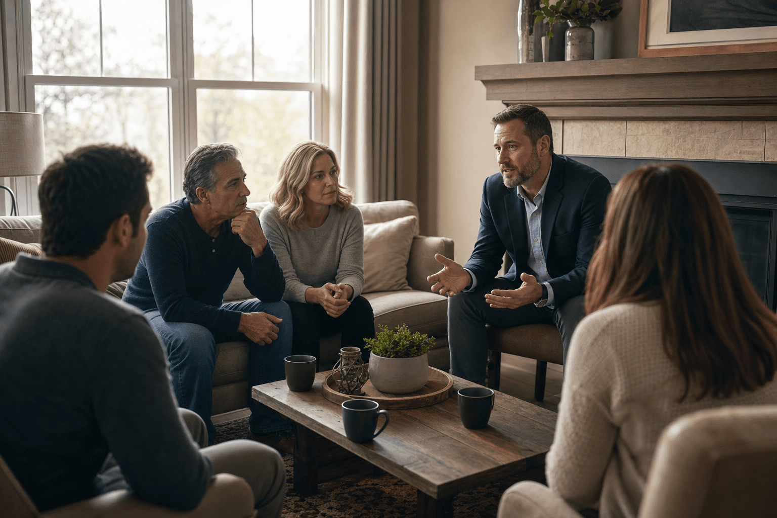 Family meeting with a certified interventionist in Pennsylvania