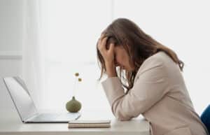 Stressed woman