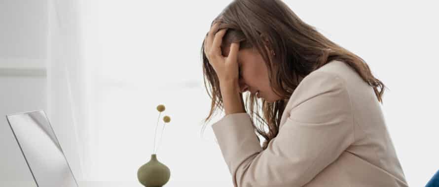 Stressed woman