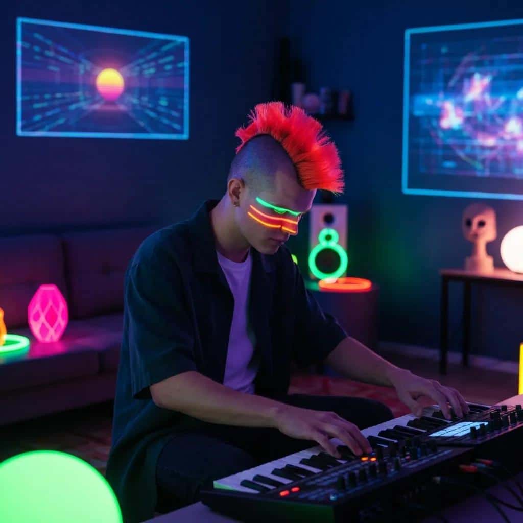 Caregiver talking to a young child in a cozy living room, emphasizing safety and reassurance