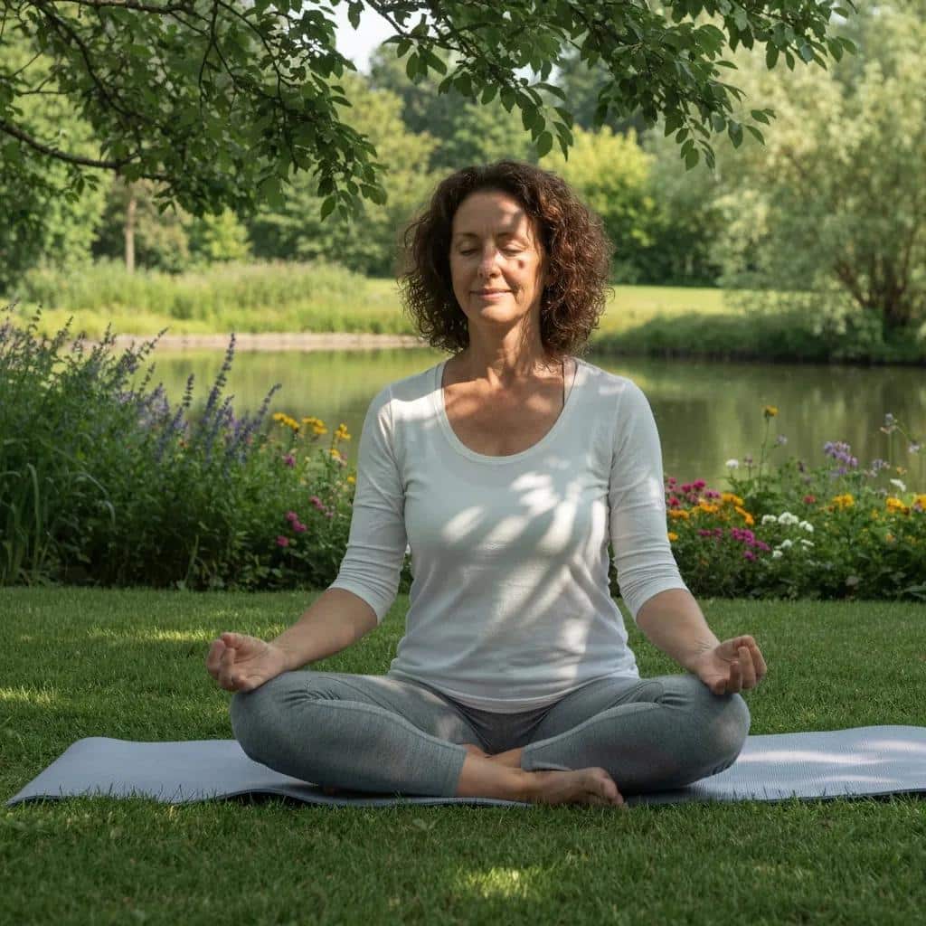 Family member practicing self-care in nature, highlighting the importance of emotional well-being during recovery