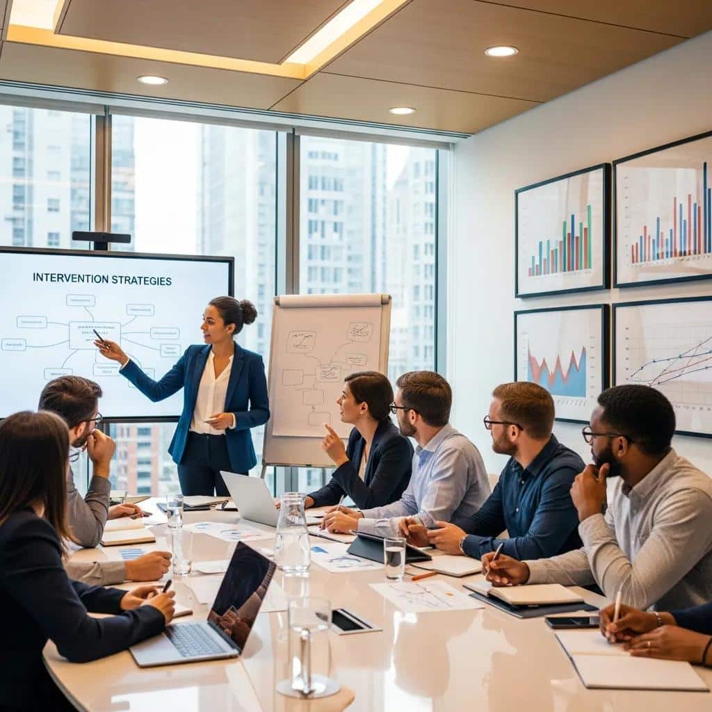 Professionals discussing factors influencing the cost of addiction intervention services