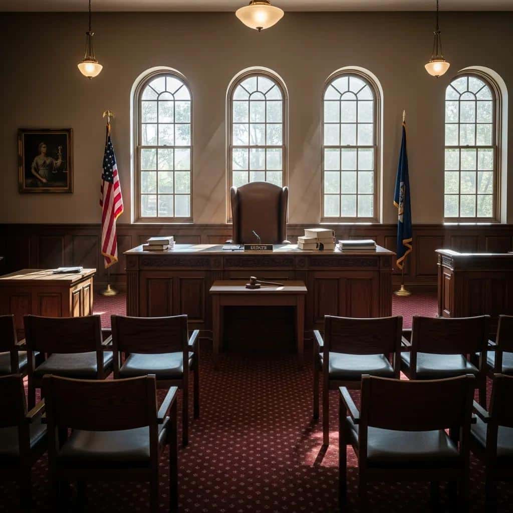 Courtroom setting for Casey's Law petition review process